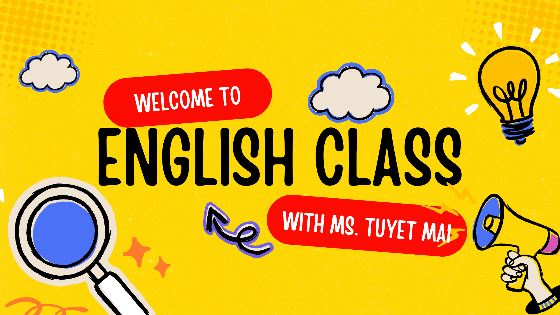 Welcome to my English class